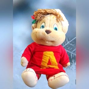 VINTAGE CHRISTMAS ALVIN THE CHIPMUNKS PLUSH HOLIDAY ALVIN CHIMPMUNK PLUSH 16"